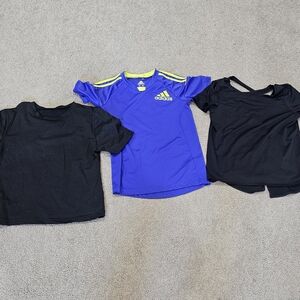 Adidas Kids Blue and Yellow Sports Jersey